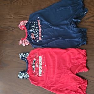 🇺🇸 2 Fourth of July Rompers